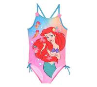 Disney La Sirenetta Costume Intero Ariel con Bretelline Incrociate, Fiocchetti Laterali, Rosa e Blu per Bambine (IT, età, 3 Anni, Blu)