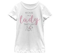 Disney Ladies Stack Short Sleeve T-Shirt, Bianco, M Bambine e Ragazze