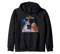 Disney Lady And The Tramp Classic Title Portrait Felpa con Cappuccio