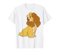 Disney Lady And The Tramp Lady Vintage Ritratto Maglietta