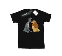 Disney Lady And The Tramp Maglietta Ampia Bacio Donna (BI17959)