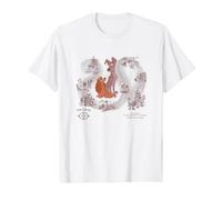 Disney Lady and the Tramp Retro Vintage Art Distressed Maglietta