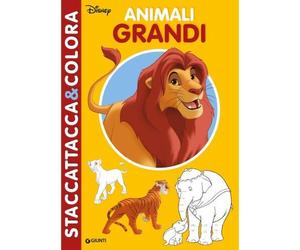 Disney Libri GNTW0747A Staccattacca & Colora - Disney Animali Grandi