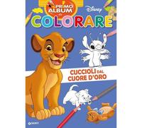 Disney Libri GNTW0750A Cuccioli dal cuore d'oro Primo album da colorare Disney