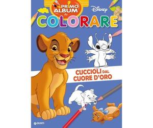 Disney Libri GNTW0750A Cuccioli dal cuore d'oro Primo album da colorare Disney