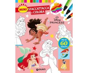 Disney Libri GNTW1097A Mini Staccattacca & Colora - Principesse Disney