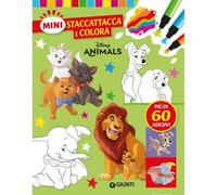 Disney Libri GNTW1099A Mini Staccattacca & Colora - Disney Animals