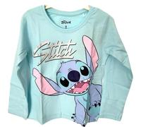 Disney Lilo And Stitch Bambina Maglietta a Maniche Lunga (Blu,3 Anni)