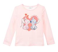 Disney Lilo And Stitch Bambina Maglietta a Maniche Lunga (Rosa,4 Anni)