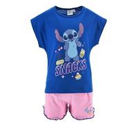 Disney Lilo And Stitch Bambina Maglietta e Pantaloncini (Blu,3 Anni)