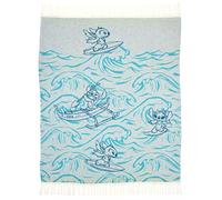 Disney Lilo and Stitch Hawaii - Coperta in cotone a tema surf (127 cm x 152 cm)