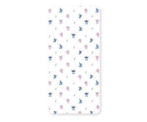 Disney Lilo and Stitch - Lenzuolo con angoli per letto singolo, design freddo con Stitch e Angel, progettato per letti singoli, in morbido poliestere con bordo elastico, perfetto per la camera dei