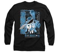 Disney Lilo And Stitch Manga Jump Long Sleeve T Shirt, Black, Nero, XL Unisex-Adulto