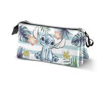 Disney Lilo and Stitch Ocean-Astuccio triplo, blu, 23 x 11 cm