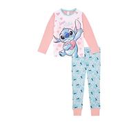 Disney Lilo And Stitch - Pigiama da Bambina, età da 5 a 15 Anni 7-8