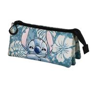 Disney Lilo e Stitch Aloha-Astuccio Triplo FAN 2.0, Blu, 23 x 11 cm