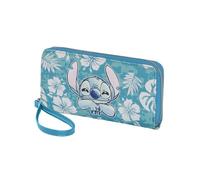 Portafoglio Disney Stitch Flowers Light Blue