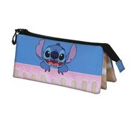 Disney Lilo e Stitch Cake-Astuccio Triplo, Blu, 23 x 11 cm