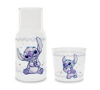 Disney Lilo E Stitch Caraffa Di Vetro Da 18 Once E Tazza Da 8 Once
