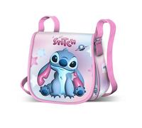 Disney 17 x 16 cm, Borsa a Tracolla Muffin Mini Girl's, Lilo e Stitch Rosa, One Size