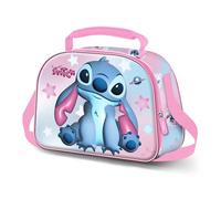 Disney Lilo e Stitch Cosmic-Borsa Porta Merenda 3D, Rosa, 26 x 20 cm