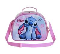 Disney Lilo e Stitch Cosmic-Borsa Porta Merenda 3D, Rosa, 26 x 20 cm