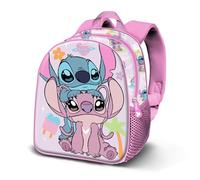 Disney Lilo e Stitch Couple-Zainetto 3D Elite, Rosa, 25 x 30 cm, Capacità 7 L