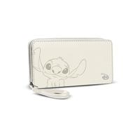 Disney Lilo e Stitch Cream-Portafoglio Essenziale, Biancastro, 19 x 10 cm