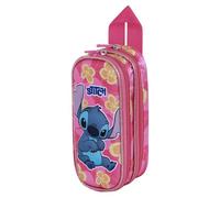 Disney Lilo e Stitch Cute-Astuccio 3D Doppio, Rosa, 22 x 10 cm