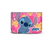 Disney Lilo e Stitch Cute-Portamonete Quadrato Piccolo, Rosa, 13 x 10 cm