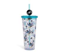 Disney Lilo E Stitch Elvis Stitch Tazza Da 24 Once Con Cannuccia E Ciondolo