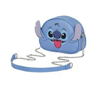 Disney Lilo e Stitch Face-Borsa a Tracolla Heady, Blu, 20.5 x 15 cm