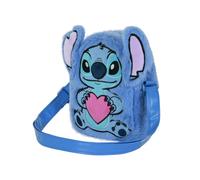 Disney Lilo e Stitch Heart-Borsa a Tracolla Quadrata Plush, Blu