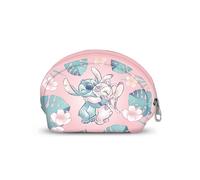 Disney Lilo e Stitch Hug-Portamonete Ovale Casual, Rosa, 12 x 9 cm