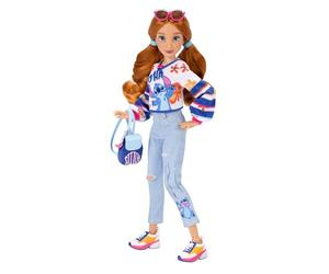 Disney Lilo e Stitch ILY 4Ever Bambola Ispirata a Stitch, con Licenza Ufficiale Disney da Jakks Pacific,13 Punti di Articolazione, 2 Outfit con Accessori, Include Anello per la Bambina