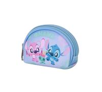 Disney Lilo e Stitch Jolly-Portamonete Ovale Casual, Blu, 12 x 9 cm