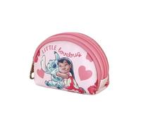 Disney Lilo e Stitch Lovebug-Portamonete Ovale Casual, Rosa, 12 x 9 cm