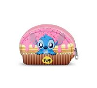 Disney Lilo e Stitch Muffin-Portamonete Ovale Casual, Rosa, 12 x 9 cm