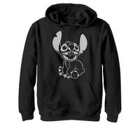 Disney Lilo e Stitch, Negative Stitch Yth Felpa Jet Nero 7/8