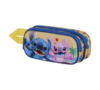Disney Lilo e Stitch Ocean-Astuccio 3D Doppio, Blu, 22 x 10 cm