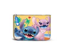 Disney Lilo e Stitch Ocean-Portamonete Quadrato Piccolo, Blu, 13 x 10 cm