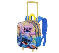 Disney Lilo e Stitch Ocean-Zainetto 3D con Ruote Piccolo, Blu, 26 x 34 cm, Capacità 7 L