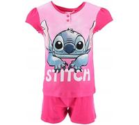 Disney Lilo e Stitch Pigiama Corto Motivo Stitch, 2 Pezzi, per Bambina (IT, età, 7 Anni, Regular, Fucsia)