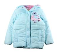 Disney Lilo e Stitch, Piumino con cappuccio da ragazza, blu, 2-3 Anni