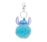 Disney Lilo e Stitch - Portachiavi con pompon blu, Blu, Taglia unica