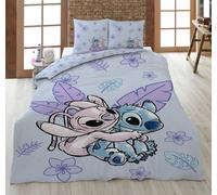 Disney Lilo E Stitch Set Di Biancheria Da Letto 2 Pezzi 135 X 200 Cm 100% Cotone