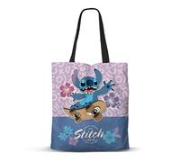 Disney Lilo e Stitch Skate-Borsa della Spesa Shopping FAN, Lilla, 33 x 40 cm