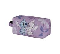 Disney Lilo e Stitch Stitch & Angel-Borsa da Toilette da Viaggio Brick Plus, Rosa, 25 x 12 cm