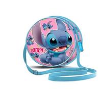 Disney Lilo e Stitch Surprise-Borsa a Tracolla Rotonda, Blu, 18,5 x 18,5 cm