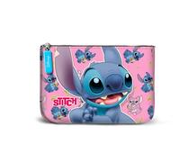Disney Lilo e Stitch Surprise-Portamonete Quadrato Piccolo, Blu, 13 x 10 cm